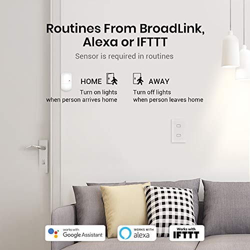 BroadLink Smart Light Switch, No Neutral Wire Required, Single Pole with App and Voice Control, 1 Gang Touch Timer Switch, Compatible with Alexa, Google Assistant, IFTTT, Siri Shortcuts, Hub Required