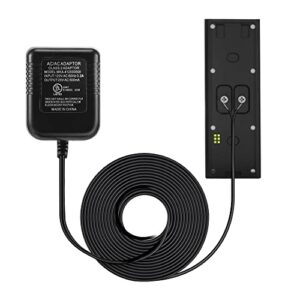 16-24Volt Transformer, C Wire Power Adapter Compatible with Eufy Video Doorbell, UL Certified 20VAC 500mA Transformer with 16.4 ft Cable Supply Power with Security Chime