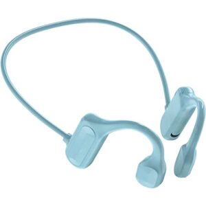 pugga averi™ – bone conduction headphones, open-ear bone conduction wireless earphones ipx5 waterproof, sport headphones sweatproof for running and workouts (blue)