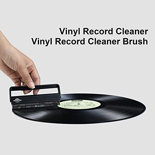 Anti Static Turntable Carbon Fiber Brush & LP Player Vinyl Record Stylus Cleaning Brush 2in1