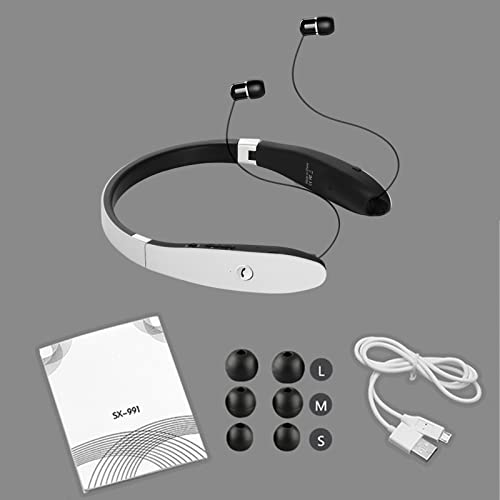 Frogued SX-991 Wireless Earbud Stereo Intelligent Noise Reduction Foldable Bluetooth-compatible5.0 Neck Hanging Sports Earphone