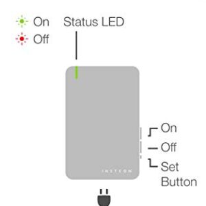 Insteon Smart On/Off Plug-in Module, 2635-222 - Insteon Hub required for voice control with Alexa & Google Assistant