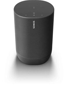 sonos move – battery-powered smart speaker, wi-fi and bluetooth with alexa built-in – black​​​​​​​ (renewed)