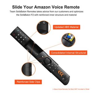 SofaBaton F2 Universal Remote Attachment for Amazon Fire TV Streaming Player with Power Volume and Mute Buttons (Updated 2023 Version, Alexa Voice Remote Not Included)