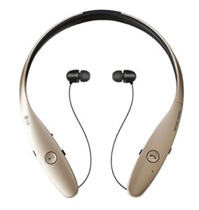 lg electronics tone infinim hbs-900 bluetooth wireless stereo headset- retail packaging – gold