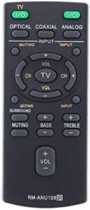 sound bar remote control rm-anu159 replacement for sony audio system ht-ct60/c sa-ct60 ss-wct60 ht-ct60