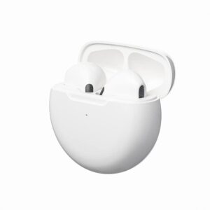 fxtp airpro6 wireless earbud headphones noise-canceling (white)