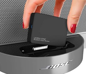 layen i-sync 30 pin bluetooth adapter audio receiver for bose sounddock and other ipod iphone music docking stations, hi-fi, stereo and speakers  (not suitable for cars)