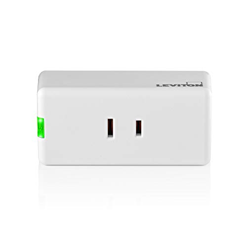 Leviton D23LP-2RW Decora Smart Wi-Fi Mini Plug-In Dimmer (2nd Gen), Works with Hey Google, Alexa, Apple HomeKit/Siri, and Anywhere Companions, No Hub Required