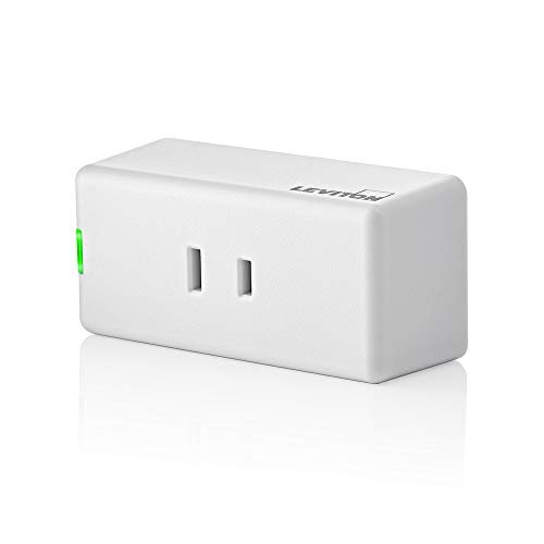 Leviton D23LP-2RW Decora Smart Wi-Fi Mini Plug-In Dimmer (2nd Gen), Works with Hey Google, Alexa, Apple HomeKit/Siri, and Anywhere Companions, No Hub Required