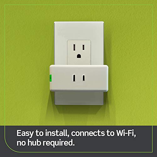 Leviton D23LP-2RW Decora Smart Wi-Fi Mini Plug-In Dimmer (2nd Gen), Works with Hey Google, Alexa, Apple HomeKit/Siri, and Anywhere Companions, No Hub Required