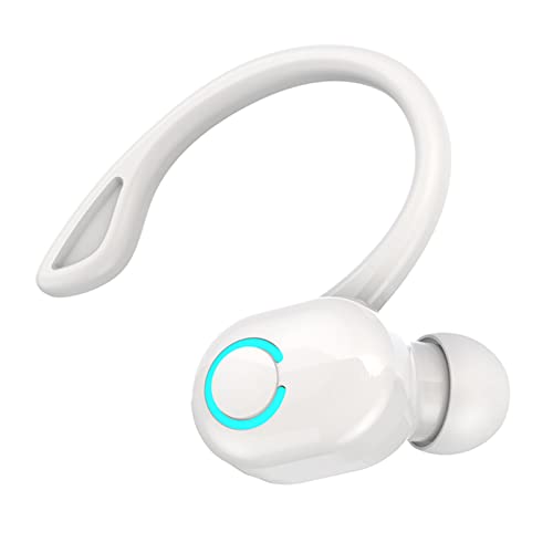 LuyanHapy9 1 Pair Sports Headphone Phone Call Stable Transmission Wireless Bluetooth-Compatible 5.2 Smart Earbud for Sports White