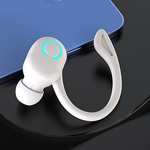 LuyanHapy9 1 Pair Sports Headphone Phone Call Stable Transmission Wireless Bluetooth-Compatible 5.2 Smart Earbud for Sports White