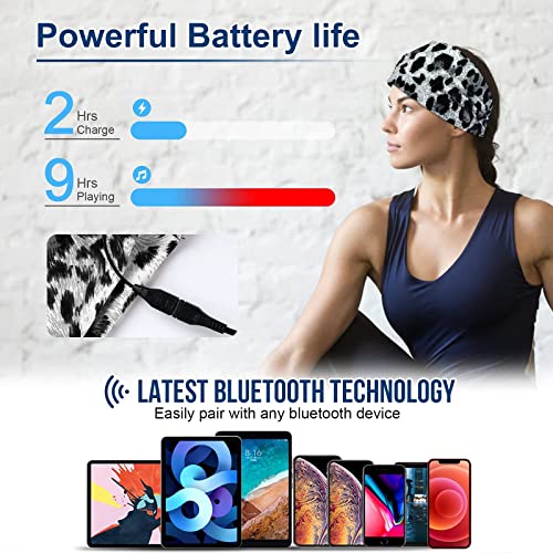 Bluetooth Headband Headphones Wireless Sleep Headphones, Music Sports Headband for Sleeping, Jogging, Workout, Yoga, Sleeping Headphones