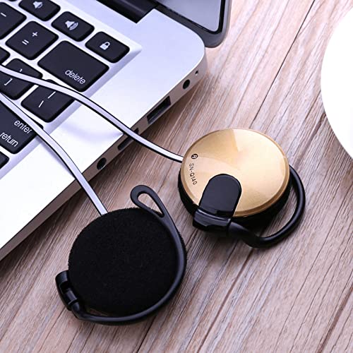 Clip Earphones Wired | 3.5mm Over Ear Earphones for Phone - Ear Buds with Ear Hook for Exercise Jogging Hiking Climbing Workout Camping