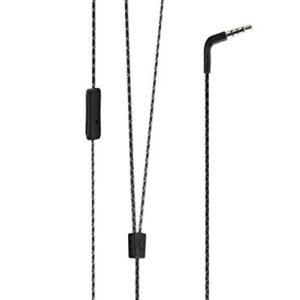 KICKER 43EB93B Microfit Premium Earbuds | in-Ear Noise-Isolating Earphones | Silicon Ear Tips 4 Sizes | in-Line Mic and Multi-Function Button | Legendary Audio Quality