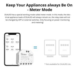 SONOFF DUALR3 Lite Smart Switch Moudle,WiFi Smart Curtain Switch,Dual Relay DIY Curtain, Blinds, Roller Shutter,Two Way Smart Switch,Compatible with Alexa&Google Assistant(1 Pack)