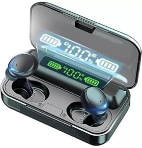wireless stereo noise cancelling bluetooth waterproof earbuds with charging case