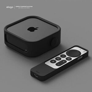 elago Apple TV Mount 4k 3rd Generation- 3 Mount Options (Magnet, Hang, Screw), Compatible with 2022 Apple TV 4K 3rd Generation / Fit Size, Prevents overheating