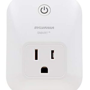 SYLVANIA Smart Bluetooth Smart Plug, Works with Apple HomeKit and Siri Voice Control, No Hub Required, White - 1 Pack (74582)