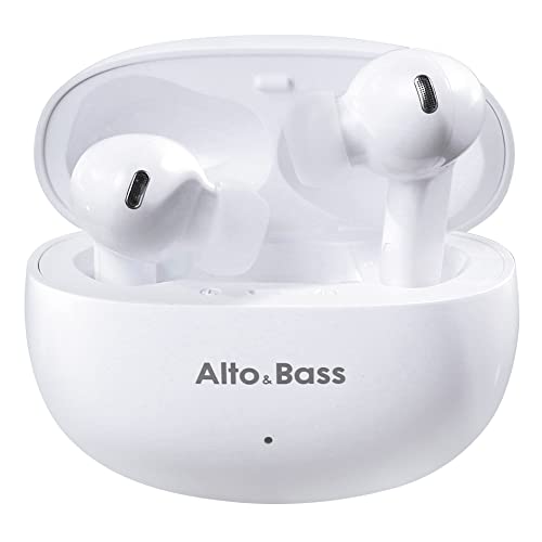 Alto & Bass Bluetooth 5.3 Wireless Earbuds with 4 Mic 30H Playtime in-Ear Headphones for Smart Phone Computer Laptop Sports