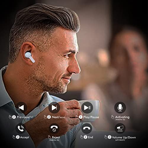 Alto & Bass Bluetooth 5.3 Wireless Earbuds with 4 Mic 30H Playtime in-Ear Headphones for Smart Phone Computer Laptop Sports