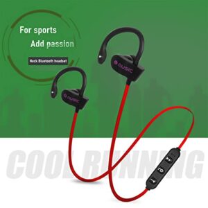 CENGNIAN Neck Hanging Bluetooth 4.2, Wireless Ultra-Long Standby Running Sports Bluetooth Headset, Noise Cancelling Headphones, Deep Bass Bluetooth Earphone for Sports Fitness Running Cycling (red)