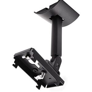 tendodo black ub-20 series ii wall mount ceiling bracket stand compatible with all bose cinemate lifestyle wall/ceiling bracket, wall mounting bracket for bose surround speakers 809281-1100
