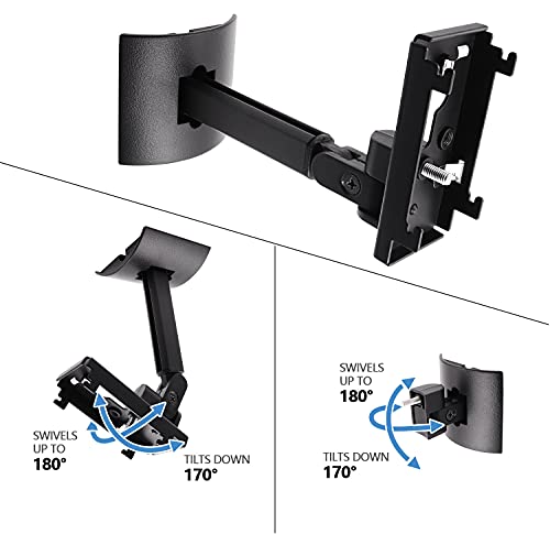 Tendodo Black UB-20 Series II Wall Mount Ceiling Bracket Stand Compatible with All Bose CineMate Lifestyle Wall/Ceiling Bracket, Wall Mounting Bracket for Bose Surround Speakers 809281-1100