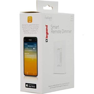 Legrand, Smart Dimmer Switch, Apple Homekit, Remote Accessory, Quick Setup On iOS (iPhone or iPad), No Hub Required, HKRL60, Requires HKRL50WH to Operate