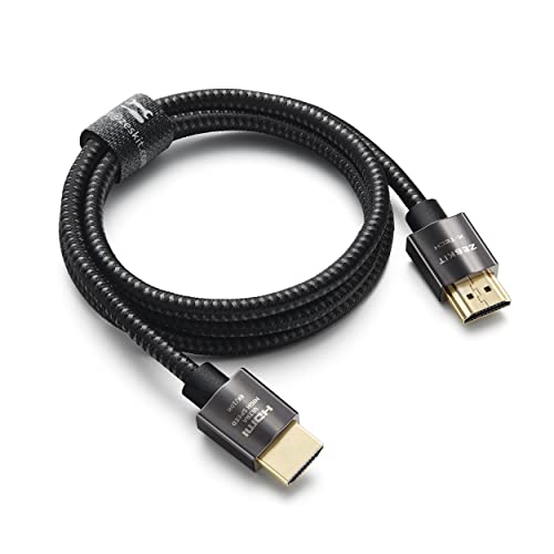 Zeskit X-Tech 48Gbps Ultra High Speed HDMI Cable 3ft, 8K60 4K120 144Hz eARC HDR HDCP 2.2 2.3 Compatible with Dolby Vision Apple TV 4K Roku Sony LG Samsung Xbox Series X RTX 3080 PS4 PS5