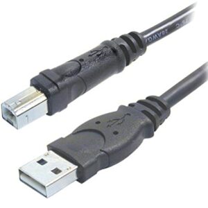 Belkin - F3U133b10 (F3U133b10) Hi-Speed USB A/B Cable, USB Type-A and USB Type-B (10 Feet) Black