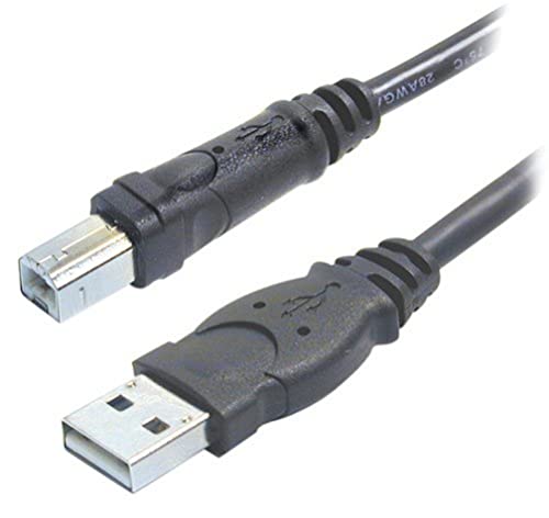 Belkin - F3U133b10 (F3U133b10) Hi-Speed USB A/B Cable, USB Type-A and USB Type-B (10 Feet) Black