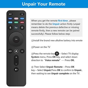 XRT260 Voice Remote Control fit for Vizio V-Series Smart TV V505-J09 V555-J01 V585-J01 V435-J01 V655-J09 V705-J03 V755-J04 V756X-J03 V505-J01 V655-J04 V756-J03 V505C-J09 V705-J01 V705X-J03 V706-J03