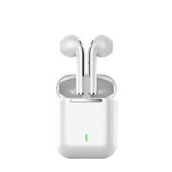 j18 audifonos bt 5.0 wireless earphone earbuds (white)