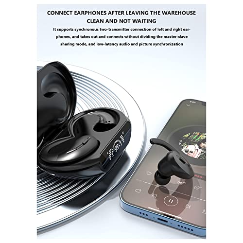 Wireless Earbuds Bluetooth 5.3 in-Ear High Sound Quality Light-Weight Earbuds Built-in Microphone,Waterproof Immersive Premium Sound Headset with Charging Case for Sports Open Ear Headset (Black)