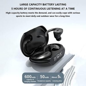 Wireless Earbuds Bluetooth 5.3 in-Ear High Sound Quality Light-Weight Earbuds Built-in Microphone,Waterproof Immersive Premium Sound Headset with Charging Case for Sports Open Ear Headset (Black)