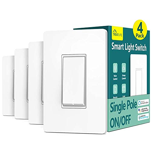 4 Pack Smart Dimmer Switch + 4 Pack Smart Light Switch Bundles