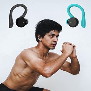 wireless earbuds with earhooks ​over ear sport headphones sweatproof earphones workout jogging gym