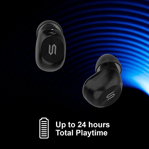 Soul S-Track Wireless Earbuds with Charging Case - Water Resistant, Sport Earbuds + 7 Hour Charge Time - Incredibly Lightweight Wireless in Ear Headphones - Earbuds Wireless Bluetooth - Pearl White