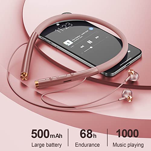 TOUMENY Sports Wireless High-Power Bluetooth 5.0 Headset Portable Hanging Neck Headset High-Definition Sound Quality