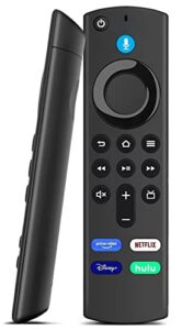 voice remote control l5b83g replacement for fire tv (3rd gen, pendant design), fire tv lite, fire tv stick 4k max/bundle (2nd gen and later), tv cube (1st gen and later)