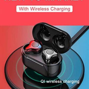 Tuanzi Sabbat E12 3D Clear Sound True Wireless Earphone Sport HiFi Stereo Earbuds Blutooth 5.0 TWS Stereo Earphones A week's Endurance with Built-in Mic Charging Case (Rock Coffee)