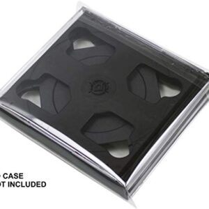 (100) CD Resealable Outer Sleeves - Oversize - Fits Chubby 24mm CD Jewel Boxes - Super Clear, Archival Quality, Premium 2 mil Thick #CDSB02RS24