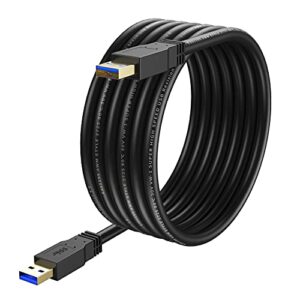 xxone usb 3.0 a to a cable 10ft,type a male to male cable cord for data transfer hard drive enclosures printers modems cameras