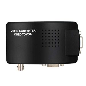 portable bnc to vga video converter composite s-video input to pc vga out adapter digital switch box for pc mactv camera dvd dvr
