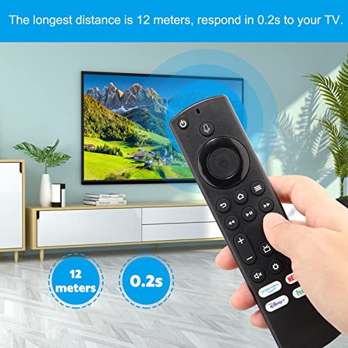 NS-RCFNA-21 Replace Voice Remote Control fit for Toshiba Fire TV, Insignia Fire TV, Fire TV Stick 4K, Fire TV Cube and Fire TV 2014/2015/2017 (Does NOT Replace Digital Keyboard Remote Control)