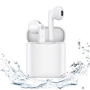 wireless earbuds,bluetooth headphones built-in mic,bluetooth 5.1 ear buds with hi-fi stereo sound,ipx7 waterproof touch control with type c quick charging for ios/android