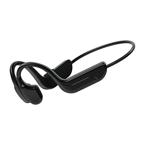 XUnion Wireless Bluetooth Headphones Outdoor Stereo Earbuds Bone-Conduction Earphone Sports Waterproof Headset Microphone GT0, Black Gt0