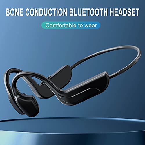 XUnion Wireless Bluetooth Headphones Outdoor Stereo Earbuds Bone-Conduction Earphone Sports Waterproof Headset Microphone GT0, Black Gt0